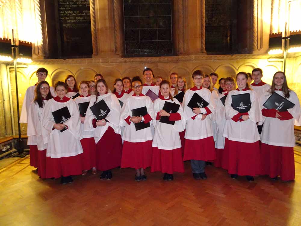 Chamber Choir sing Evensong at Bristol Cathedral, 4th February 2016